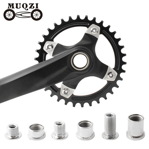 MUQZI 5 Par clavo placa Dental tornillos MTB muerto montaña bicicleta de carretera bicicleta plegable modificado-disco de disco tornillo de acero ► Foto 1/6