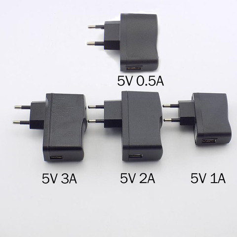 Fuente de alimentación Universal USB de 5V, 0.5A, 1A, 2A, 3A, Cargador Micro USB, CA a CC, 100V-240V ► Foto 1/6