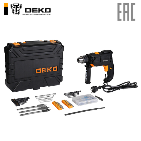Drill impact network Deko ed600 600 W tooling set 92 items ► Foto 1/6