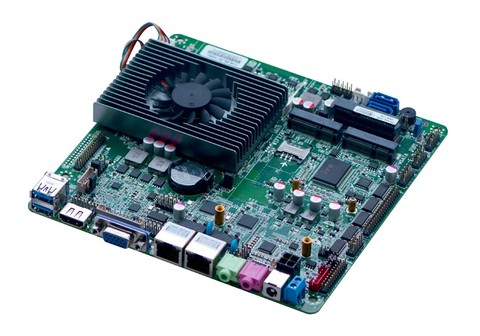 Mini itx Intel i5 4300U Dual Core 2 LAN DC 12V LVDS Mini ITX para Kiosk POS ► Foto 1/3