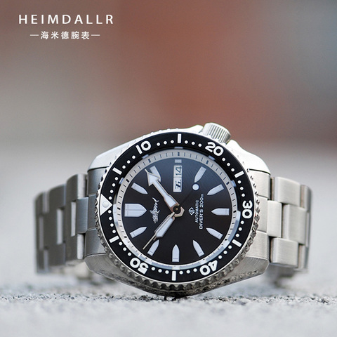 Heimdallr-Reloj de buceo para hombre, de zafiro, 44mm, esfera blanca, esfera de cerámica luminosa, 20ATM, resistente al agua, NH36A, relojes de movimiento automático ► Foto 1/6