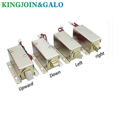 Cerradura magnética eléctrica de Metal DC12V 0.8A, solenoide, almacenamiento de puerta, Perno de gabinete, cajón, archivo, cerradura electrónica, Control de acceso, accesorio ► Foto 1/6