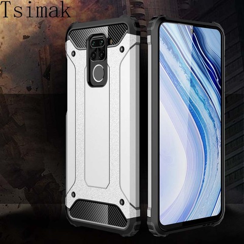 Funda a prueba de golpes para Xiaomi Redmi Note 9s 9A 9T, carcasa trasera de silicona para Xiaomi Redmi Note 9 Pro Max, armadura de doble capa, PC híbrido resistente ► Foto 1/6