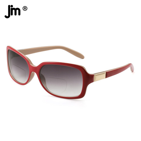 JM-gafas de sol cuadradas bifocales para mujer, lentes de lectura bajo el sol con gradiente ► Foto 1/5