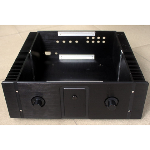KYYSLB-Amplificador de aluminio para el hogar, caja amplificadora de chasis Clase A, carcasa de aluminio para amplificador, color negro, WA20 ► Foto 1/6
