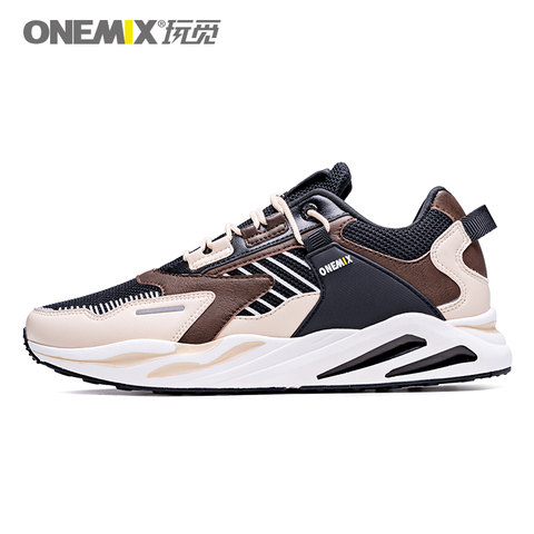 ONEMIX-Zapatillas ligeras y cómodas para mujer, zapatos deportivos transpirables a la moda, para caminar, colores combinados, para correr ► Foto 1/6