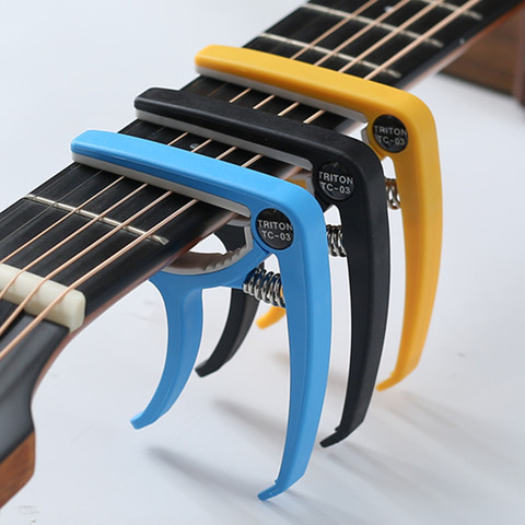 Capo de Guitarra de plástico portátil para 6 cuerdas, abrazadera de afinación acústica clásica, Accesorios para Instrumentos Musicales ► Foto 1/6