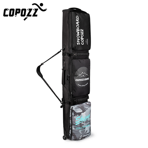 Bolsas de esquí para adultos, bolsa grande de Snowboard, longitud ajustable, impermeable, de un solo hombro, 2022 cm, 158cm, novedad de 168 ► Foto 1/1