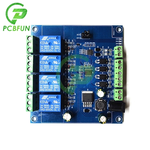 Módulo de relé Modbus LC, 4 canales, 8 bits, MCU, 4 bits, Modbus RTU-, controlador para detección de señal Digital, RS485, TTL ► Foto 1/6