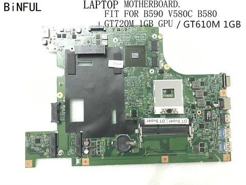 Envío rápido, totalmente nuevo Placa base de ordenador portátil, compatible con LENOVO B590 / B580/V580C, HM77. GT720M / GT 610M 1GB GPU ► Foto 1/2