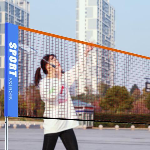 Red de tenis portátil de 3-6 metros, red de tenis estándar para entrenamiento de partido, sin marco, para raqueta de tenis, para Bádminton ► Foto 1/6