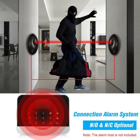 Detector infrarrojo fotoeléctrico con alarma de haz único, sistema de seguridad de puertas para el hogar, impermeable y protector, 2 uds. ► Foto 1/6