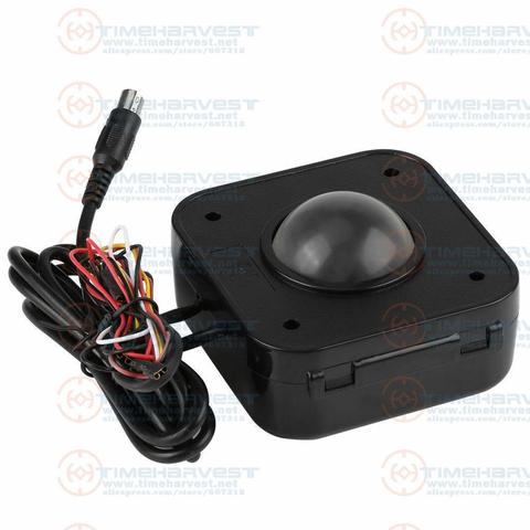Ratón de Trackball redondo LED iluminado, 4,5 cm, PS/2 puertos, 2,25 pulgadas, conexión para PC y Raspberry Pi ► Foto 1/1