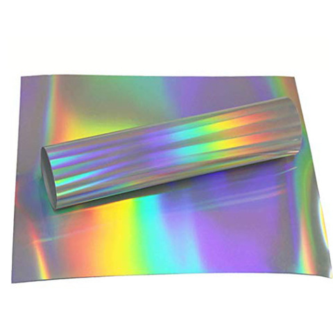 Lámina de transferencia de calor láser, holograma de vinilo, Arco Iris, PVC, camiseta, plancha en película HTV, 10x20/25cm x 50cm, envío gratis, 1 hoja ► Foto 1/6