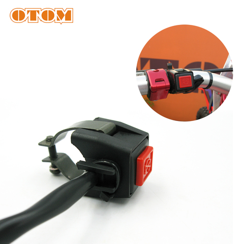 OTOM-Interruptor de manillar Universal para motocicleta, botón de encendido/apagado para KTM, HONDA, KAWASAKI, SUZUKI, YAMAHA, ATV, accesorios para moto de cross ► Foto 1/6