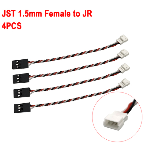 4 Uds JST hembra de 1,5mm a JR para Mini receptor Servo enchufe de cable convertidor ► Foto 1/4