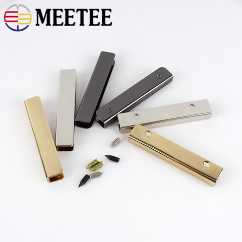 Meetee-tornillos de esquina para bolsa, 5 uds., 5cm, Clip Protector de bordes, hebilla de Metal, bolso, decoración de esquinas, accesorio Artesanal de cuero ► Foto 1/6