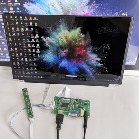 Módulo de pantalla táctil capacitiva de 15,6 pulgadas 1920X1080 para Linux/android /win7 8 10 Raspberry Pi3, plug and play, kits de bricolaje para pantalla LCD ► Foto 1/6