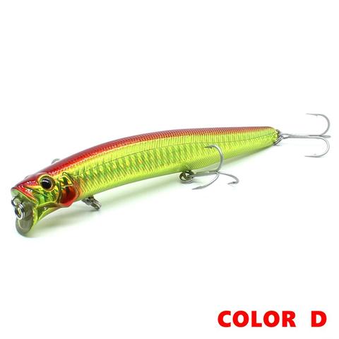 AOCLU atraer wobblers 13cm 21g cebo duro pececillo que flota Popper Señuelos de Pesca con imán bajo fresco 4 # VMC ganchos envío gratis ► Foto 1/6