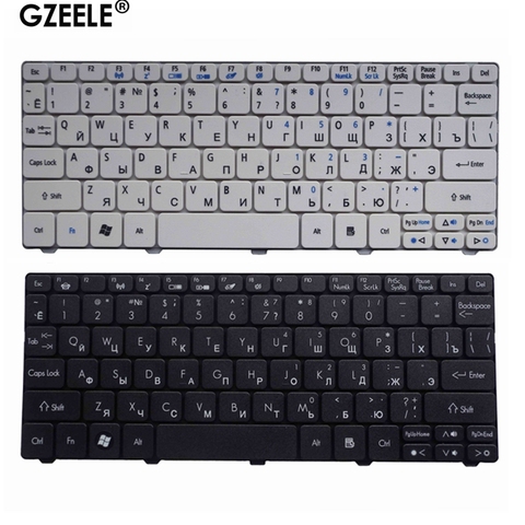 RU-teclado ruso para portátil, para Acer Packard Bell Dot SPT 723 SE SE2 SE3 SC PAV80, color blanco y negro, para portátil de reemplazo ► Foto 1/6