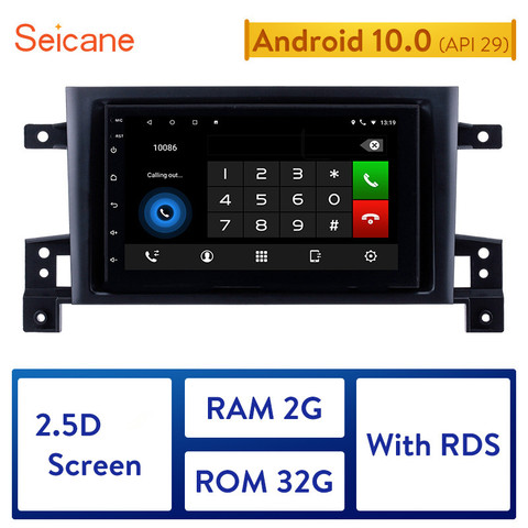 Seicane-Radio con GPS para coche, Radio con navegador, Android, 7 pulgadas, 4 núcleos, FM, WIFI, para SUZUKI GRAND VITARA 2008-2012, compatible con Bluetooth, TPMS, DVR ► Foto 1/6