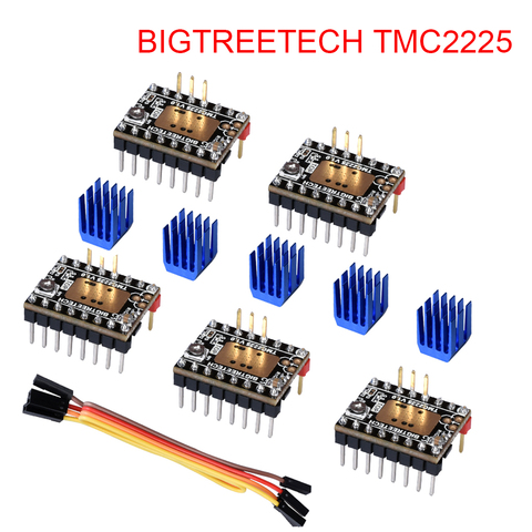 BIGTREETECH, Stepsticks de controlador de Motor paso a paso TMC2225 V1.0 UART VS TMC2209 TMC2208 TMC2130 para SKR V1.3 mini E3 3D, piezas de impresora ► Foto 1/6