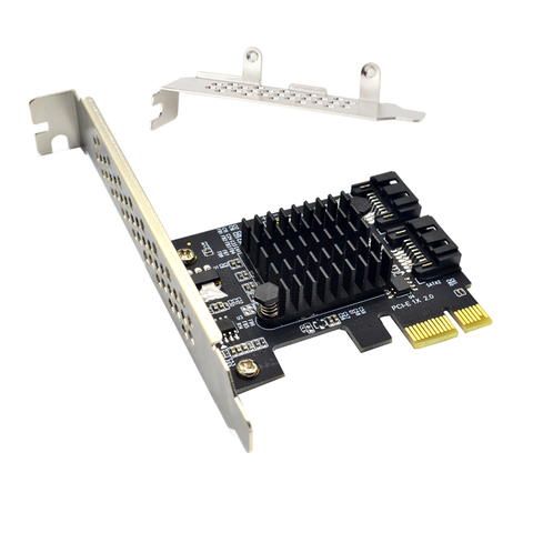 Tarjetas PCI-E SATA 1X 4X 8X 16X PCI-E, PCI Express a SATA 3,0, adaptador de expansión de 2 puertos SATA III, 6Gbps, con chip Marvel 9125 ► Foto 1/6