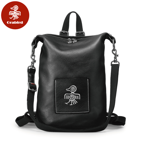 Orabrird-Mochila De cuero multifunción de gran capacidad para mujer, morral de hombro a la moda ► Foto 1/6