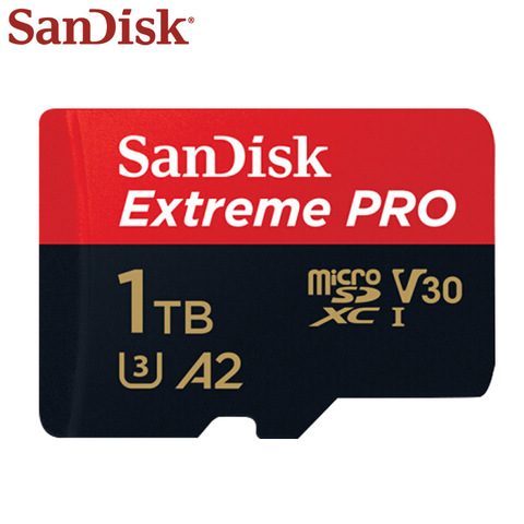 SanDisk-tarjeta Micro SDXC de 512GB, tarjeta Flash de 1TB, tarjeta de UHS-1 TF, A2, 4K, U3, V30, C10, 100% de alta velocidad Original ► Foto 1/4