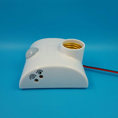 Base de lámpara E27 estándar AC 170-250V Base de bombilla infrarroja IR Sensor automático de Pared Soporte de luz Socket PIR Detector de movimiento ► Foto 1/6