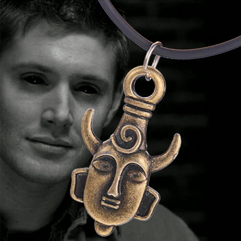 Colgante de Ángel de 3 colores, collar con amuleto Supernatural, Winchester, JPEG, Ackles ► Foto 1/6