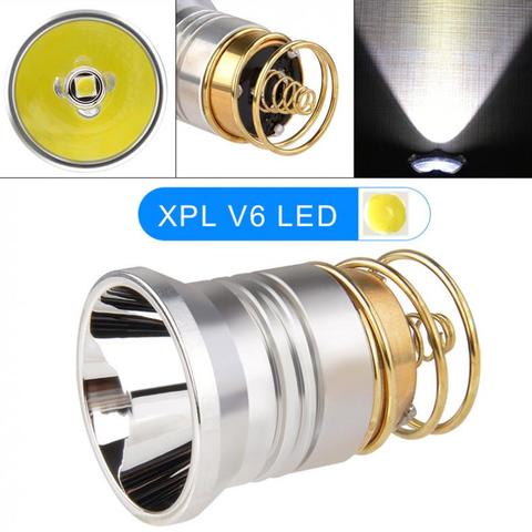 Bombillas LED de repuesto para linterna, Reflector suave XPL V6 de 3V-8,4 V, lámpara de caída P60 compatible con Surefire 6P C2 D2 G2 Z2 / 501B 502B ► Foto 1/6