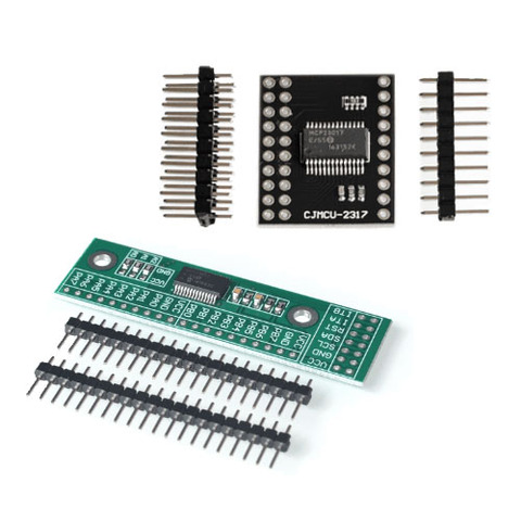 Módulo interfaz Serial MCP23017, IIC I2C SPI MCP23S17 bidireccional de 16 bits, pines de expansión i/o, módulo interfaz Serial de 10Mhz ► Foto 1/5