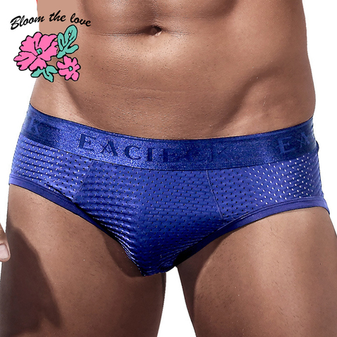 Bloom the love-Calzoncillo calado para hombre, ropa interior, sexy, talla M-3XL, E263 ► Foto 1/6