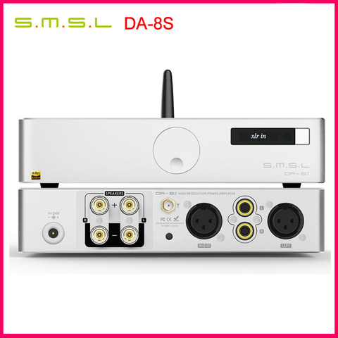 AMPLIFICADOR DE POTENCIA Digital de alto rendimiento para escritorio SMSL DA-8S, diseño equilibrado completo, compatible con entrada RCA/XLR/BT ► Foto 1/5