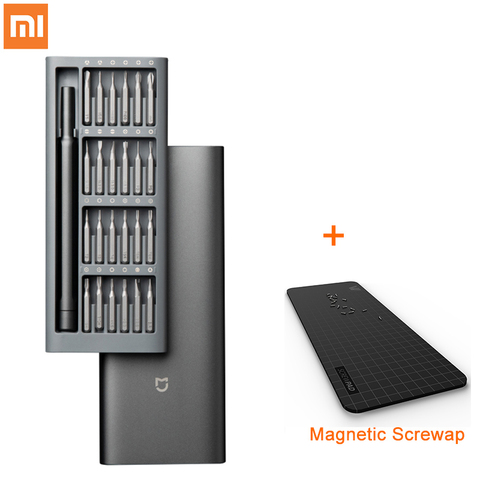 Original xiaomi Mijia Wiha Kit de tornillos de uso diario 24 Bits magnéticos de precisión caja de aluminio destornillador xiaomi smart home Kit ► Foto 1/6