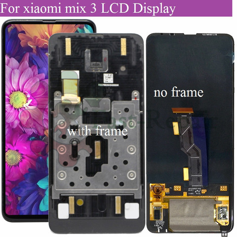 Pantalla lcd Super amoled de 6,39 pulgadas para XIAOMI MIX 3, montaje de digitalizador con pantalla táctil con marco para Mi Mix3 Mix 3, LCD para mix 3, 5G LCD ► Foto 1/6