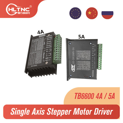 Controlador de Motor único 4A 5A TB6600, paso a paso con placa controladora de eje máquina de grabado CNC módulo controlador de Motor paso a paso de 1 eje ► Foto 1/6