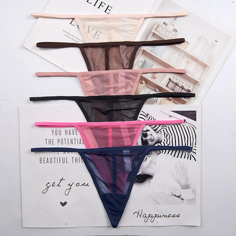 Tangas de encaje para mujer, bragas en Tanga, ropa interior, Tanga, 1 Uds. ► Foto 1/6