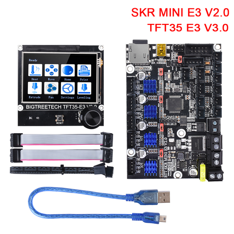 Placa base BIGTREETECH SKR MINI E3 V2.0 TFT35 E3 V3.0, pantalla táctil TMC2209UART para Ender 3/5, actualización de piezas de impresora 3D ► Foto 1/6