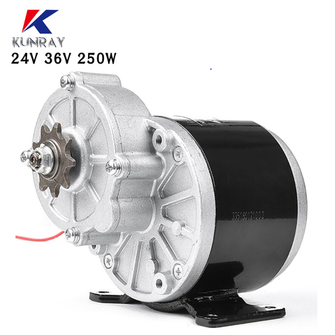 350 W 24 V 36 V engranaje triciclo eléctrico del Motor del cepillo DC Motor cepillado engranaje My1016Z3 para bicicleta de e motocicleta ► Foto 1/6