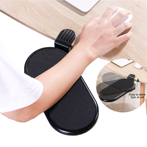 Soporte de brazo giratorio para ordenador, extensor de reposabrazos ajustable ergonómico para PC, soporte de mano para escritorio, almohadilla de hombro, alfombrilla de ratón de oficina ► Foto 1/6