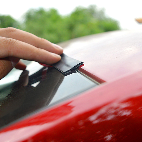 Sello Protector de techo para coche, burlete de puerta de coche, burlete de aislamiento acústico, borde delantero y trasero, cinta de sellado, accesorio adhesivo, bricolaje, 2M ► Foto 1/6