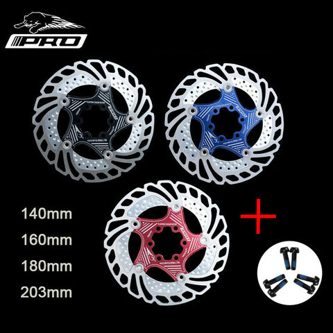 Rotor de freno flotante para bicicleta de montaña, 140mm, 160mm, 180/203mm, disco de freno de bicicleta, 6 pernos de acero inoxidable para SHIMANO SRAM ► Foto 1/6