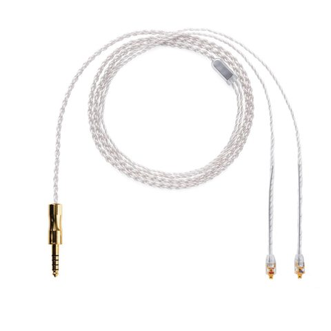 ALO Litz Cable para auriculares de Audio Jack 3,5/2,5/4,4mm macho conector MMCX chapados en plata HIFI Auriculares auriculares Cables balanceados ► Foto 1/6