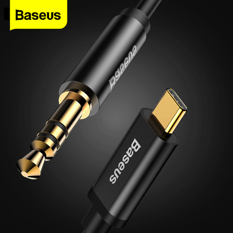 Baseus-Cable de Audio auxiliar USB tipo C a conector Jack de 3,5mm, Cable de altavoz hembra para auriculares, Cable Aux para Xiaomi, Huawei y Samsung ► Foto 1/6