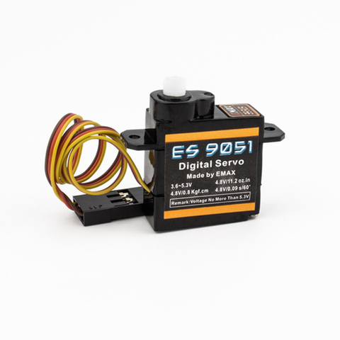 4 Uds Original EMAX ES9051 plásticos Digital Servo 4,1g Servo resistente al agua con engranajes para RC auto helicóptero barco avión accesorio ► Foto 1/6