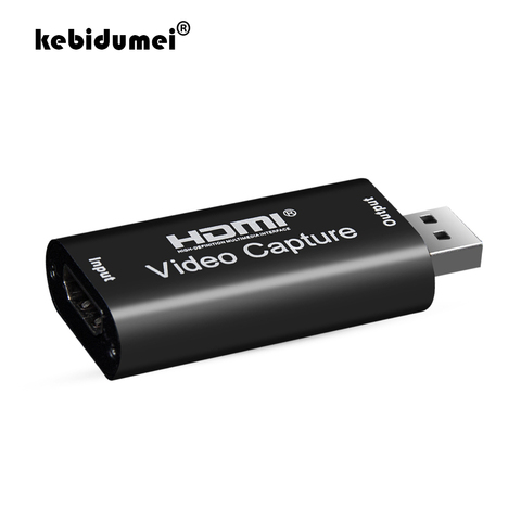 Captura de vídeo 4K USB 2,0 HDMI, compatible con tarjeta de transmisión en vivo, caja de grabación de Audio y vídeo para PS4, XBOX, juego para teléfono, DVD, cámara HD ► Foto 1/6