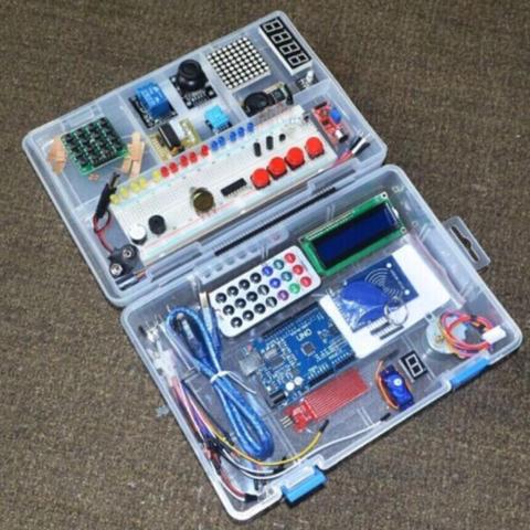 Kit de iniciación de aprendizaje RFID, versión mejorada, R3 para Arduino UNO R3, trajes de aprendizaje con caja de venta al por menor ► Foto 1/6