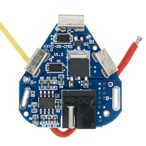 Placa de protección de batería de litio 3S 12,6 V 6A BMS 18650 banco de energía balanceador tablero ecualizador de batería para taladro eléctrico ► Foto 1/6